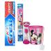 Disney Minnie Mouse Inspired 3pc. Bright Smile Oral Hygiene Set! Soft Manual Toothbrush, Crest Kids Sparkle Toothpaste & Mouthwash Rise Cup! Plus Bonus "Remember to Brush" Visual Aid!