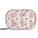 Pfrewn Pill Organizer Case 7 Day Cute Axolotls Hearts Travel Pill Box with Zipper Portable Small Weekly Vitamin Medicine Supplement Holder Pouch Bag