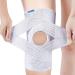 NELLHOMY Professional Knee Brace with Side Stabilizers Medical Knee Support for Knee Pain Adjustable Knee Compression Sleeve Support with Ultra-Soft Bandage for Women Arthritis ACL Workout(White S) Small White