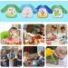 Vicloon 4 Pcs Baby Waterproof Sleeved Bibs - Unisex Feeding Apron for Infant/Toddler 6 Months to 3 Years - Blue/Green - Buy Online on GoSupps.com