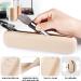 Qetlavee 2-Pack Portable Cosmetic Bag with Makeup Brush Holder & Sponge Organizer - Travel Storage Box for Makeup (Khaki) - Buy Online on GoSupps.com