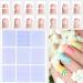 24 Sheets French Tip Guides Stickers DIY Nail Art Decoration Stencil Tools Manicure Stickers French Nail Art Stickers - Buy Online on GoSupps.com