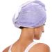 Shiny Glitter Lavender Dry Hair Cap Set - 2 Quick Drying Towels & Button Headband Super Absorbent & Comfortable - Buy Online on GoSupps.com