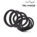 Soul Project Black Hair Ties - 50 Pack 8mm No Metal Elastic Bands for All Hair Types | Ideal for Ponytails Buns School Work & Gym - Buy Online on GoSupps.com