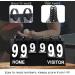 Upstreet Portable Scoreboard for Indoor & Outdoor Sports - Ping Pong, Baseball, Tennis, Basketball - Flip Up to 99 - Black/White - Buy Online on GoSupps.com