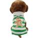 Hrttsy Christmas Dog Sweater | Winter Warmth for Small to Large Dogs | Stylish Green & White Striped Pullover Costume - Buy Online on GoSupps.com