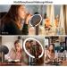 AMIRO 9 Lighted Makeup Mirror - Smart Sensor, Touch-Control, 3 Colors & 6 Brightness Settings, Rechargeable & Cordless, Memory Function - Black 9'' Vanity Mirror with Lights for Women - Buy Online on GoSupps.com