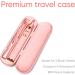 Duette Series Electric Toothbrushes with Pressure Sensor - 5 Modes, 4 Intensity Levels, 10 Dupont Bristles, 2 Premium Travel Cases (Pink/Blue) by Wagner & Stern - Buy Online on GoSupps.com