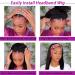 12 Tgezer Bob Headband Wig for Women - Synthetic Black Shoulder Length Bob - Glueless & Lace Front - Daily Use - 150 Density - 12 Inch Straight-1B - Buy Online on GoSupps.com