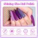 Shining She UV Nail Polish Set - 10 Colors Glitter Gel Violet Purple & Lavender Pastel - Soak-Off 8ml Perfect for Beginners & DIY Art Salon - Buy Online on GoSupps.com