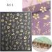 Cherry Blossoms 3D Nail Art Stickers - Self-Adhesive Spring Design for Women, Girls, and Kids - 4 Sheets - Buy Online on GoSupps.com