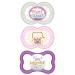 MAM Variety Pack Baby Pacifier Includes 3 Types of Pacifiers Nipple Shape Helps Promote Healthy Oral Development 3 Pack 6-16 Months Girl