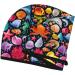 Quick-Dry Hair Towel Wrap for Fast Drying - Button Closure Towel Turban with Underwater Diving Animals Design - Buy Online on GoSupps.com
