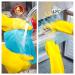 VGO Reusable Kitchen Gloves - 3 Pairs Long Arm Multifunctional Household Cleaning & Dishwashing - Yellow (HH4601) - 10 Pairs Available - Buy Online on GoSupps.com