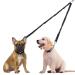 cobee Double Dog Leashes 360 Swivel Rotation No Tangle Dual Dog Lead Splitter with Adjustable Length Buckle Double Dog Walking & Training Leash No Slip Leash for Outside Running(Black)
