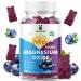 Magnesium Oxide Gummies 400mg Sugar Free Magnesium Oxide Supplement for Adults & Kids Muscle Support & Energy Boost Non GMO Blueberry Flavor 60 Count Blueberry 60 Count (Pack of 1)