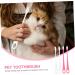 WOONEKY 4pcs Pet Toothbrush Dog Toothbrushes Dog Plaque Tools Pet Cleaning Brush Pet Toothpaste Puppy Abs - Buy Online on GoSupps.com