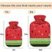 NAANLE Cartoon Watermelon Heat Bottle - 2L Transparent Hot Water Bottle for Bed Hand & Foot Pain Relief | Heat & Cold Therapy - Buy Online on GoSupps.com