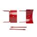 Intrepid International Metal Jump Cups Red