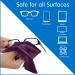 Microfiber Cleaning Cloths 12 Pack in Vinyl Pouches | Glasses & Electronics Cleaner (Purple) - Buy Online on GoSupps.com