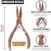 Pro Hair Extension Tools Mini 3 Holes Silicone Micro Beads & Nano Rings Hair Extensions Opener & Remover Pliers Hair Tinsel Feathers Fitting Plier Micro Bead Crimping Plier (Rose Gold Titanium Coated) - Buy Online on GoSupps.com