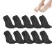10 Pairs Antibunions Health Sock Anti Bunions Health Sock Split Toe Orthopedic Compression Bunions Socks Toe Socks Women (Black)