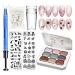 Vernis Gel Solide Pour Ongles | Set Gel Peinture D grad Manucure D grad Artistique avec ponges et Pince M tallique pour Femmes et Filles Adultes Domicile