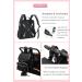 LORADI Large Capacity Diaper Bag Backpack Water Resistant Anti-Theft Pocket Stroller Clips Black Travel Tote for Parents - Buy Online on GoSupps.com