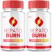 (2 Pack) Hepato Burn Capsules - HepatoBurn Supplement Pills Advanced Formula Wait Premium Blend All Natural Loss Support for Men Women Hepataburn Reviews Maximum Strength Burner Health (120 Capsules)