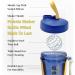 Qavi Protein Shaker Bottle - 590ml Yellow | Stainless Steel Mixing Ball | BPA-Free Tritan Material | Leakproof & Odourless - Buy Online on GoSupps.com