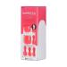 KISS imPRESS Fruity Candy Deep Red Pedicure Fake Toenails Kit | Square Shaped Press-On Nails with Prep Pad, Mini Nail File, Cuticle Stick | 24 Fake Nails - Buy Online on GoSupps.com