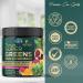 Super Green Smoothie Mix with Spirulina, Wheat Grass & Chlorella - Berry Flavor Superfood Supplement for Digestive Health & Antioxidant Support - Vegan & Non-GMO - 30 Servings - Buy Online on GoSupps.com