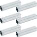 Dunzy Crimped Style Ground Anchors for Baseball Bases, Silver (6 Pcs)
