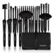 Make Up Brush Set Professional 32 Piece Makeup Brushes Foundation Powder Cream Eyebrow Eyeliner Blush Concealer Kabuki Brush With Nylon Bag (BLACK)