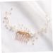 Mikinona Bridal Hair Comb Pearl Headpiece Pearl Headdress Bride Hair Comb Pearl Hair Combs Pearl Headwear Wedding Hair Comb Hair Accessories Bridal Headdress Handmade Headwear Decor - Buy Online on GoSupps.com