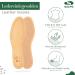 Sulpo 3 Pairs Vegetable Tanned Leather Insoles - Natural Cork Inserts for Sweating Feet - Unisex Anti-Odor Absorber Soles - Size 39 - Buy Online on GoSupps.com