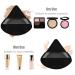 Pimoys 9-Piece Triangle Powder Puff Set - Soft Velour Makeup Sponges for Flawless Foundation Application - Black - Buy Online on GoSupps.com