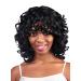 Premium 12-Inch Black Curly Afro Wigs for Black Women | Heat-Resistant Natural-Looking Wigs for Daily Wear Cosplay & Halloween - Buy Online on GoSupps.com