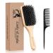 Hair Brush Sosoon Boar Bristle Paddle Hairbrush for Long Thick Curly Wavy Dry or Damaged Hair Reducing Hair Breakage and Frizzy No More Tangle Giftbox & Hair Comb Included 1 Count (Pack of 1)