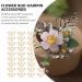 HOOTNEE 50pcs hairpin accessories rhinestone hair clips DIY flower Headdress Accessory the flowers Golden 1X1cm - Buy Online on GoSupps.com