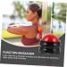 Magiclulu 2-Pack Massage Globe & Lacrosse Balls - Muscle Relief Self-Massage Yoga & Fitness Tool - Red - Buy Online on GoSupps.com