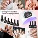 LKE Gel Nail Polish Kit - 54W UV Light 6 Color Set (White Black Red Pink Gold Silver) - Glossy & Matte Gel Top/Bottom Coat & Nail Art Tools for DIY Manicure - Buy Online on GoSupps.com