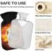 Naanle Fire Football Hot Water Bottle - 1L Transparent Heat Bottle for Bed & Pain Relief | Ideal Hand & Feet Warmer | International Shipping - Buy Online on GoSupps.com