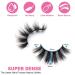 Luxurious Losha Lashes: 6 Pairs 20mm Fluffy False Eyelashes for Women - Dramatic Faux Mink Strip 5D Lashes Pack for Gorgeous Eye Makeup - Buy Online on GoSupps.com