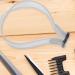 Hairline Shaping Tool - Hairline Haircut Shaping Tool Adjustable Curved Silicone Haircut Bands for Hair Salons and Home Gray - Buy Online on GoSupps.com