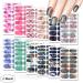 1 Sheet Fashion Waterproof Women Self-Adhesive Marble Printed Nail Art Decals Nail Stickers Tips Manicure Kit(12) - Buy Online on GoSupps.com