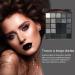 Dark Eyeshadow Palette 25 Colors Matte Shimmer Velvet Black Smoky Makeup Smokey Eye Kit Gothic Long-Lasting Powder Shadow Highly Pigmented for Parties - Buy Online on GoSupps.com