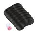 Maltose 50 Pcs Sleep Eye Masks with 1 Pairs Earplugs Men Women Black Sleeping Mask Polyester Blindfold Filled Sponge Thicker Eye Shade Cover Adjustable Strap Travel Party Team Games Black 50pcs