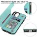 Bizzib for iPhone 11 Case Leather Wallet with Card Holder Flip Cover Kickstand Card Slots Double Magnetic Clasp Shockproof Heavy Duty Protective Case for iPhone 11-Floral Green Flower Green - Buy Online on GoSupps.com