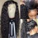 CHEETAHBEAUTY 30 Inch Deep Wave 13x6 HD Lace Front Wig | Brazilian 10A Grade Curly Human Hair Wig for Black Women - Pre Plucked with Baby Hair | 180% Density Natural Black - Buy Online on GoSupps.com